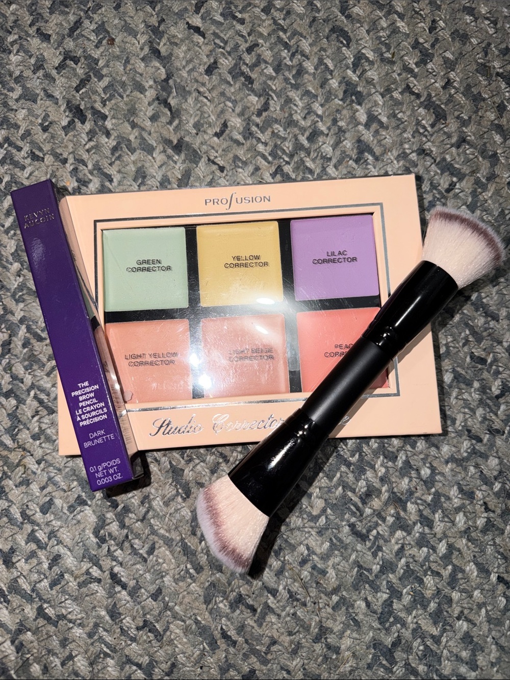 Profusion Cosmetics Studio Corrector Palette - Eyebrow Pencil & Brush